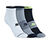 3PK MENSFLAT KNIT LOW CUT, NAVY/GREY