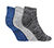 3PK MENS 1/2 TERRY NO SHOW, BLACK/NAVY