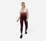 COLORBLOCK 1/2 ZIP JACKET, BURGUNDY/PINK