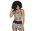DVF: GO SCULPT Racerback Longline Bra, NATURAL/BLACK