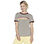 BOBS HEART STRIPES RINGER TEE, GREY