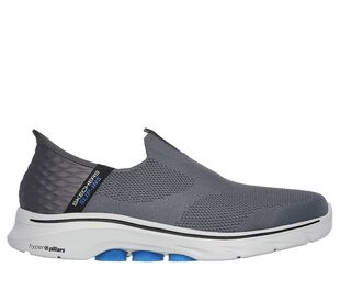 SKECHERS SLIP-INS: GO WALK 7 - EASY ON 2, CHARCOAL/BLUE