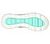 GO WALK MASSAGE FIT, BLACK/TURQUOISE