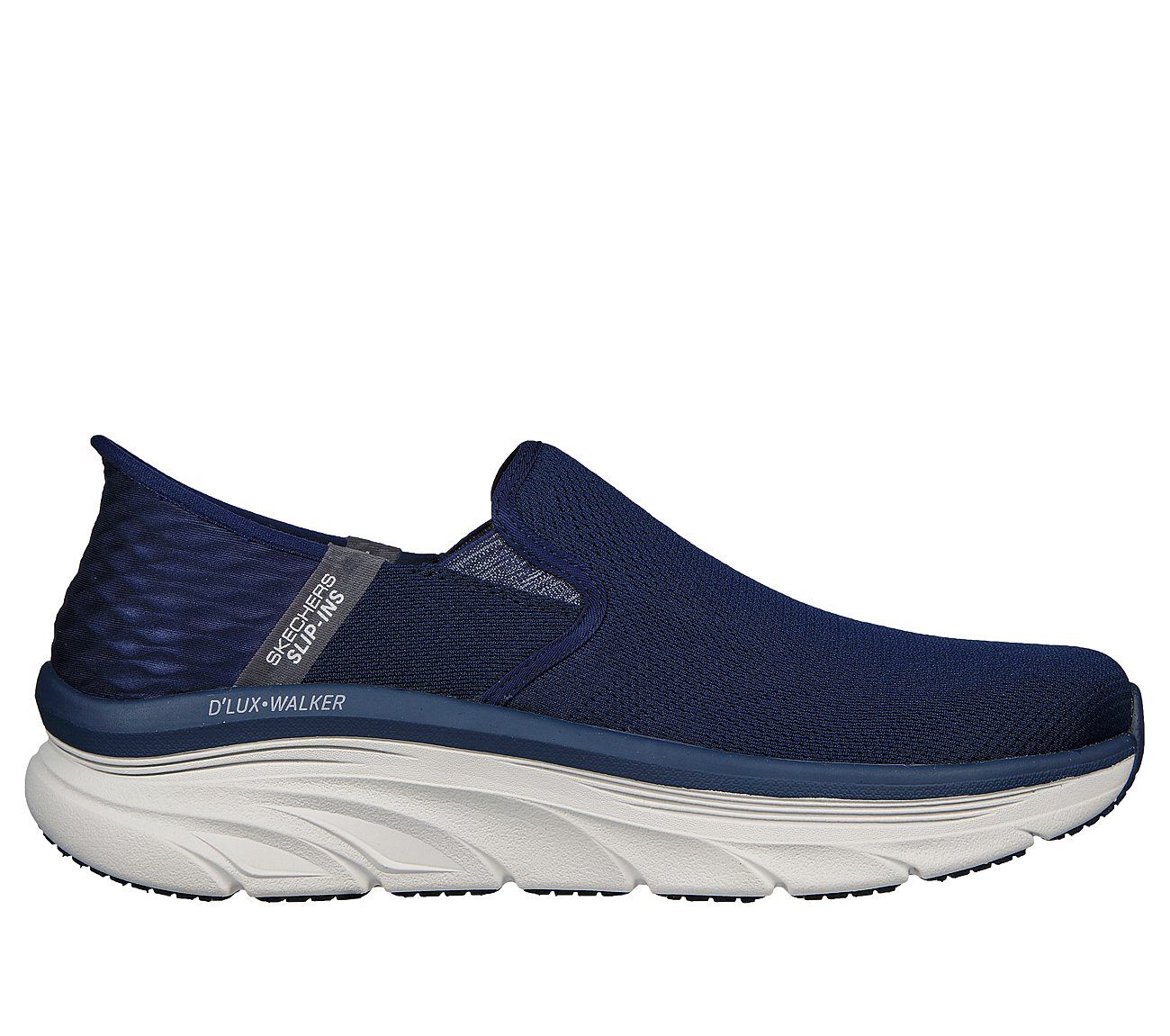 Buy Skechers Mens Navy Blue Textile Outdoor Slippers by Apple Of India  online | Looksgud.in