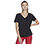 GODRI SERENE V-NECK TEE, BBBBLACK