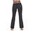 DVF: GO SCULPT Flare Pant, BLACK/HOT PINK