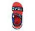 MEGA-CRAFT SANDAL, BLACK/SILVER/RED