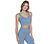 GOSCULPT SCALLOPED LONG LINE, BLUE/GREY