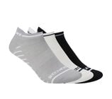 3PK WOMENS NON TERRY LOW CUT, BLACK/WHITE/GRY