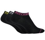 3PK WOMENS NON TERRY LOW CUT, BLACK