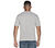 GOKNIT PIQUE S/S HENLEY, LIGHT GREY