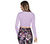 GODRI SERENE WRAP TOP, PURPLE/PERIWINKLE