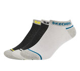 3PK MENS NON TERRY LOW CUT, BLACK/WHITE