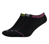 3PK WOMENS NON TERRY LOW CUT, BLACK