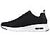SKECH-AIR COURT     , BLACK/WHITE