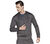 GOKNIT PIQUE FZ, CCHARCOAL