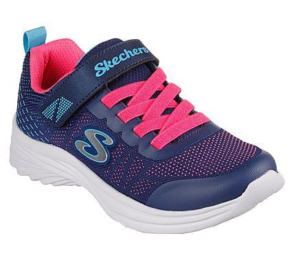 Girls black skechers trainers cheap