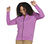 THE GOWALK HOODLESS HOODIE, PURPLE/HOT PINK