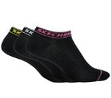 3PK WOMENS NON TERRY LOW CUT, BLACK