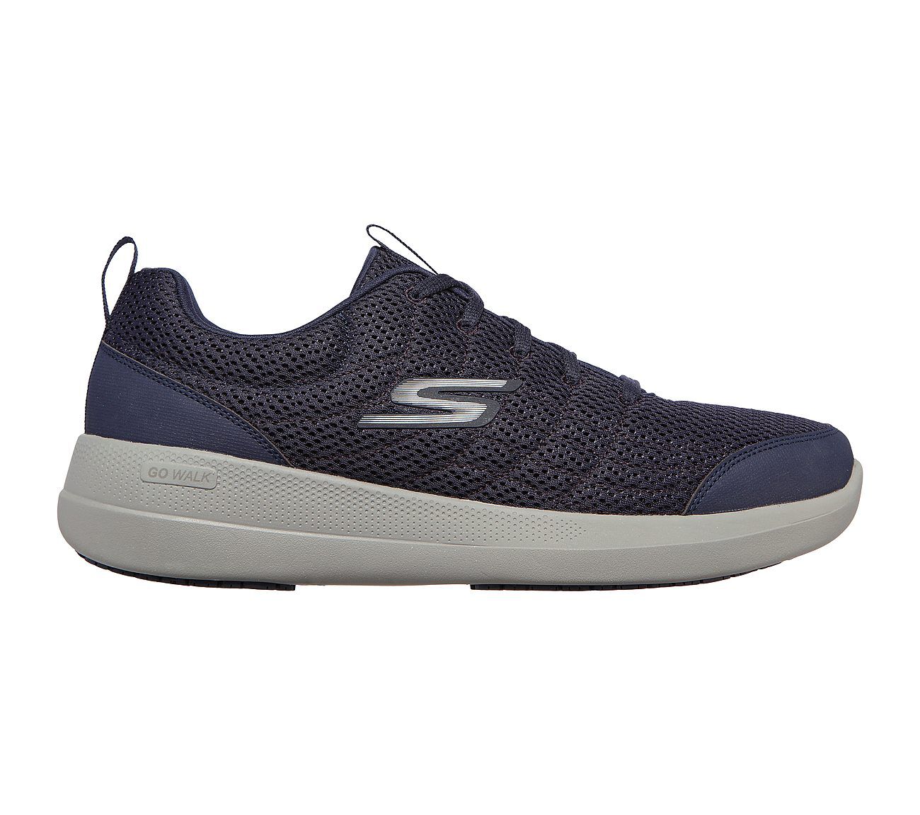Mens black skechers online sale