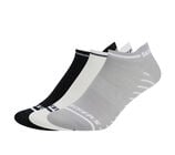 3PK WOMENS NON TERRY LOW CUT, BLACK/WHITE/GRY