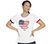 BOBS FLAG HEART RINGER TEE, WWWHITE