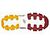 D'LITES-VARSITY SPIRIT, NATURAL/BURGUNDY