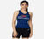 WOMENS ELITE SINGLET, BLUE/WHITE