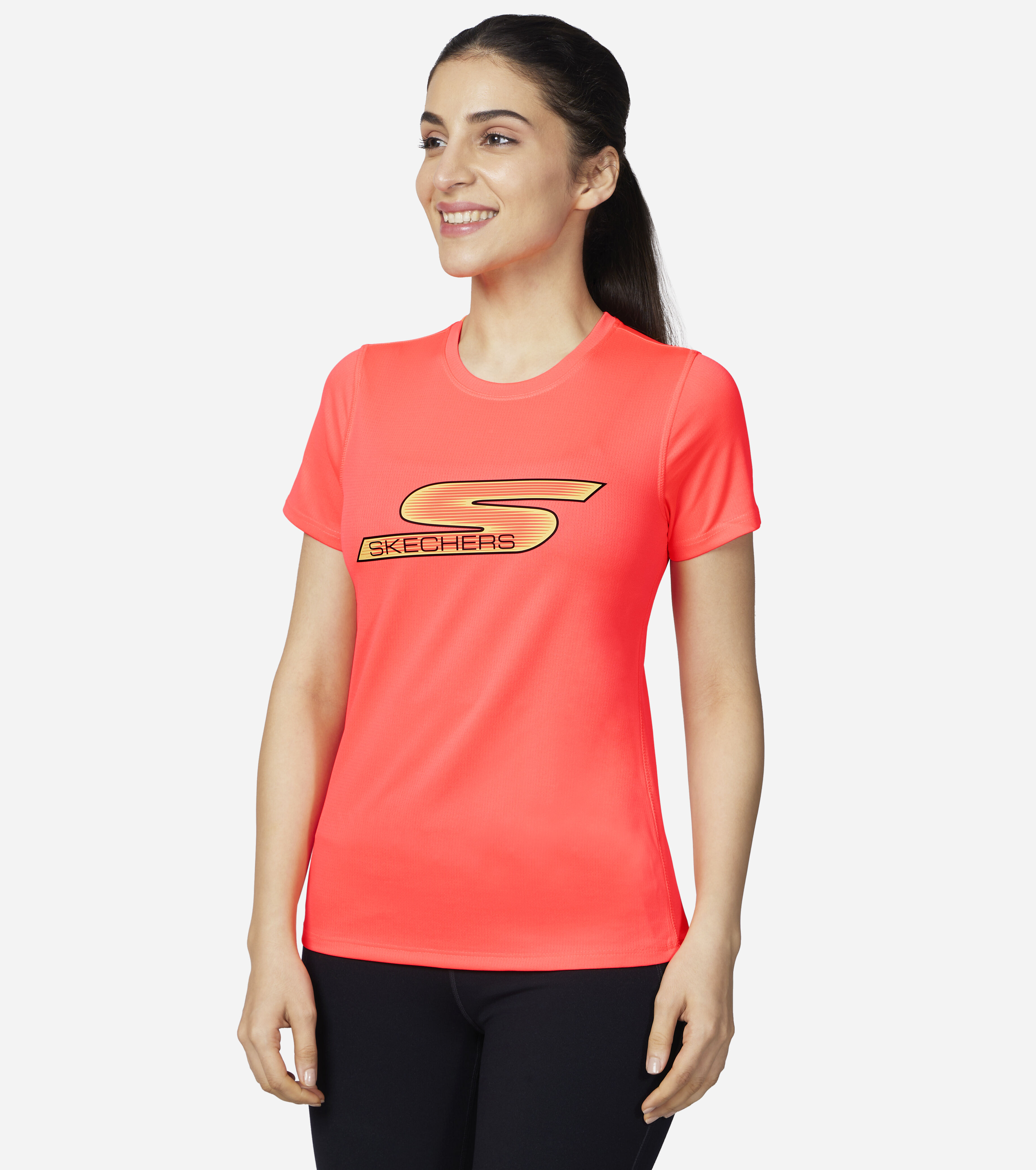 Skechers t hotsell shirt womens silver