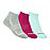 3pk Womens Half Terry Ankle, GRAY/AQUA/PINK