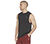 ON THE ROAD MUSCLE TANK, BLACK/CHARCOAL