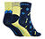 3PK MEN NON TERRY LOWCUT, NAVY/YELLOW