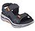 GO WALK ARCH FIT SANDAL-MISSI, CHARCOAL/ORANGE