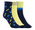 3PK MEN NON TERRY LOWCUT, NAVY/YELLOW