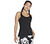 GOWALK RACERBACK SHELF BRA CA, BBBBLACK