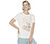 SKECHERS AIRBRUSH TEE, WHITE/SILVER