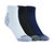 3PK MENS 1/2 TERRY QTR CREW, WHITE/BLACK/BLUE
