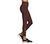 GOFLEX SLIT HW 7/8 LEGGING, BURGUNDY/BROWN