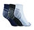 3PK MENS 1/2 TERRY QTR CREW, WHITE/BLACK/BLUE