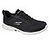 GO WALK 6 - BOLD VISION, BLACK/WHITE