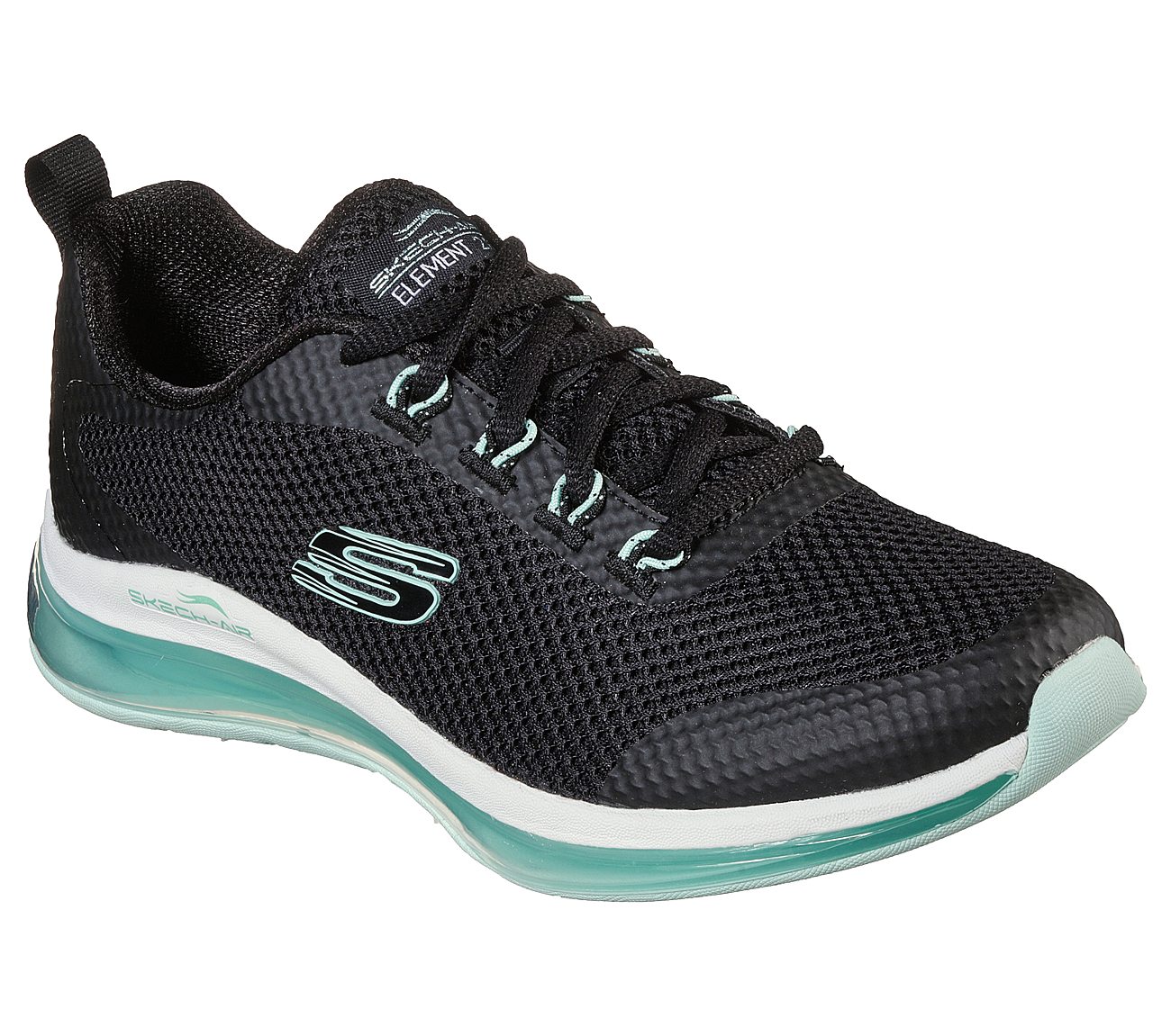 SKECH-AIR ELEMENT 2.0-LOOKING, BLACK/MINT Footwear Right View