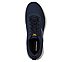 GO RUN VIZ TECH-CULMINATED, NAVY/YELLOW Footwear Top View