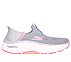 Skechers Slip-ins Max Cushioning Arch Fit - Fluidity, GREY/PINK Footwear Lateral View