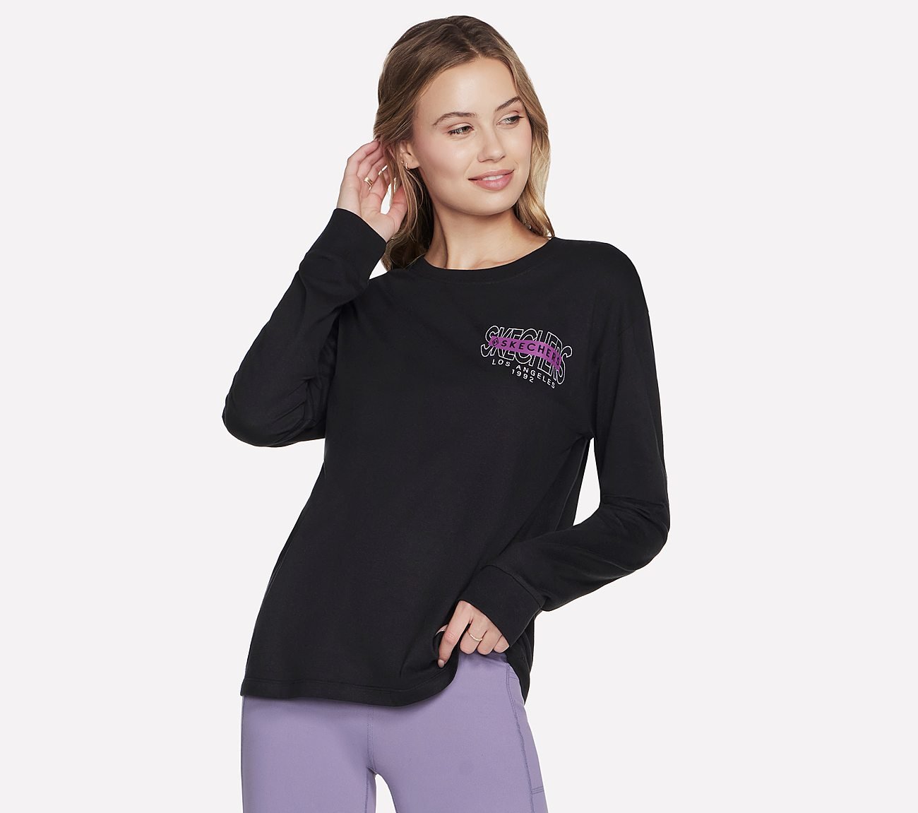 SPRINT LONG SLEEVE T-SHIRT, BBBBLACK Apparels Bottom View