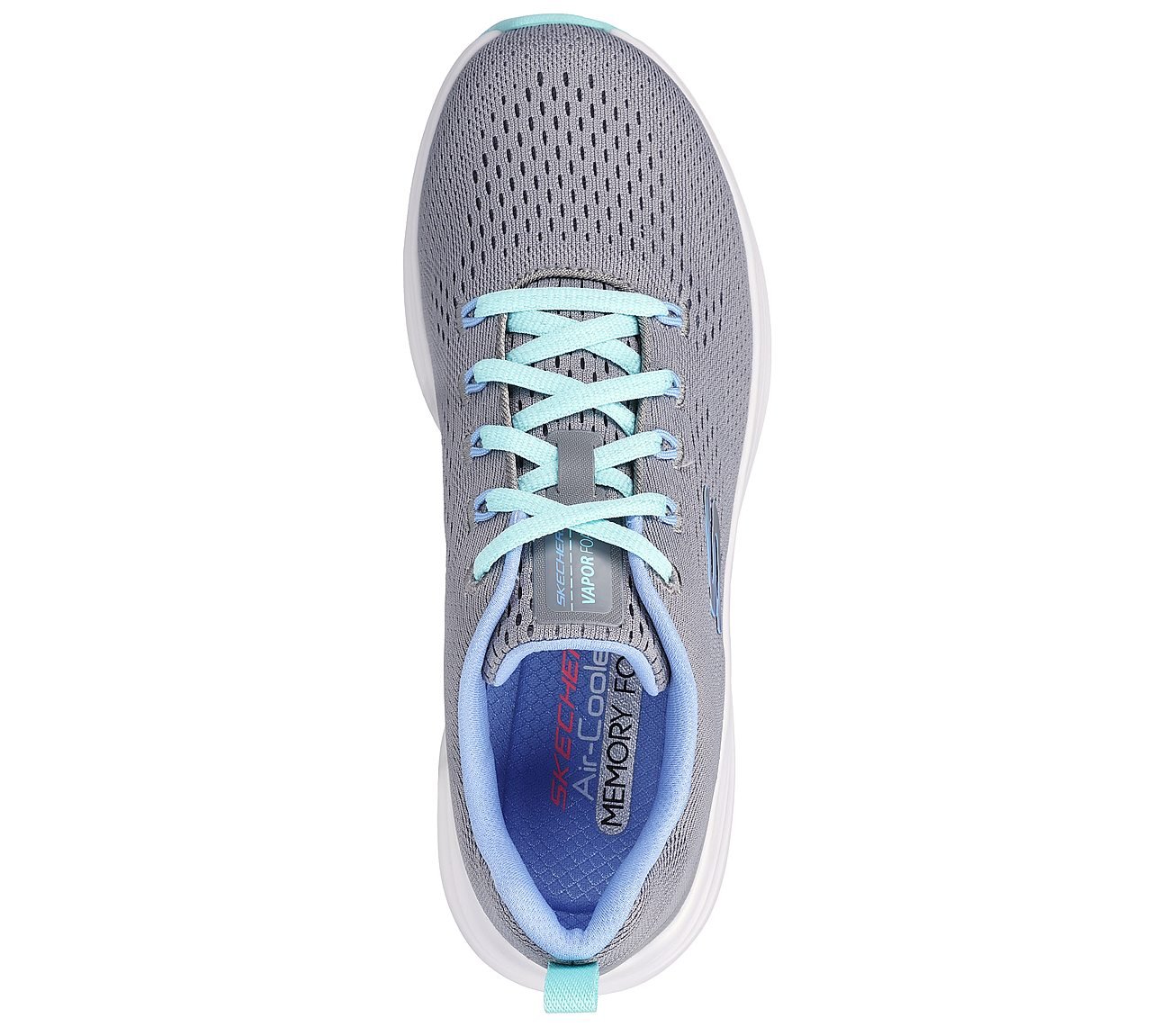 VAPOR FOAM - FRESH TREND, GREY/TURQUOISE Footwear Top View