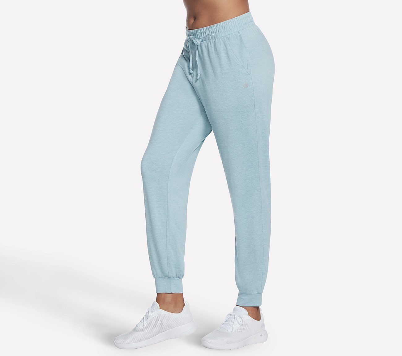 GODRI SWIFT JOGGER, LIGHT GREY/BLUE Apparels Lateral View