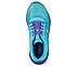 MAX CUSHIONING ELITE- SPARK, TURQUOISE/PURPLE Footwear Top View