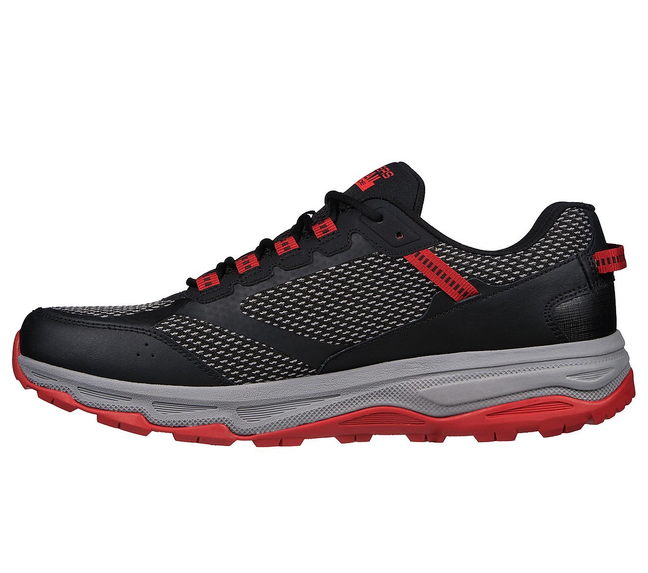 GO RUN TRAIL ALTITUDE, BLACK/RED Footwear Left View