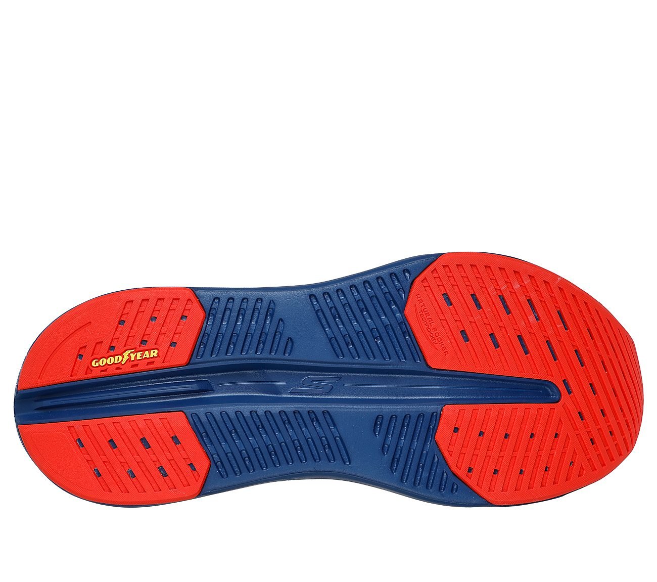 MAX CUSHIONING GLIDE-STEP - A, GREY/NAVY Footwear Bottom View