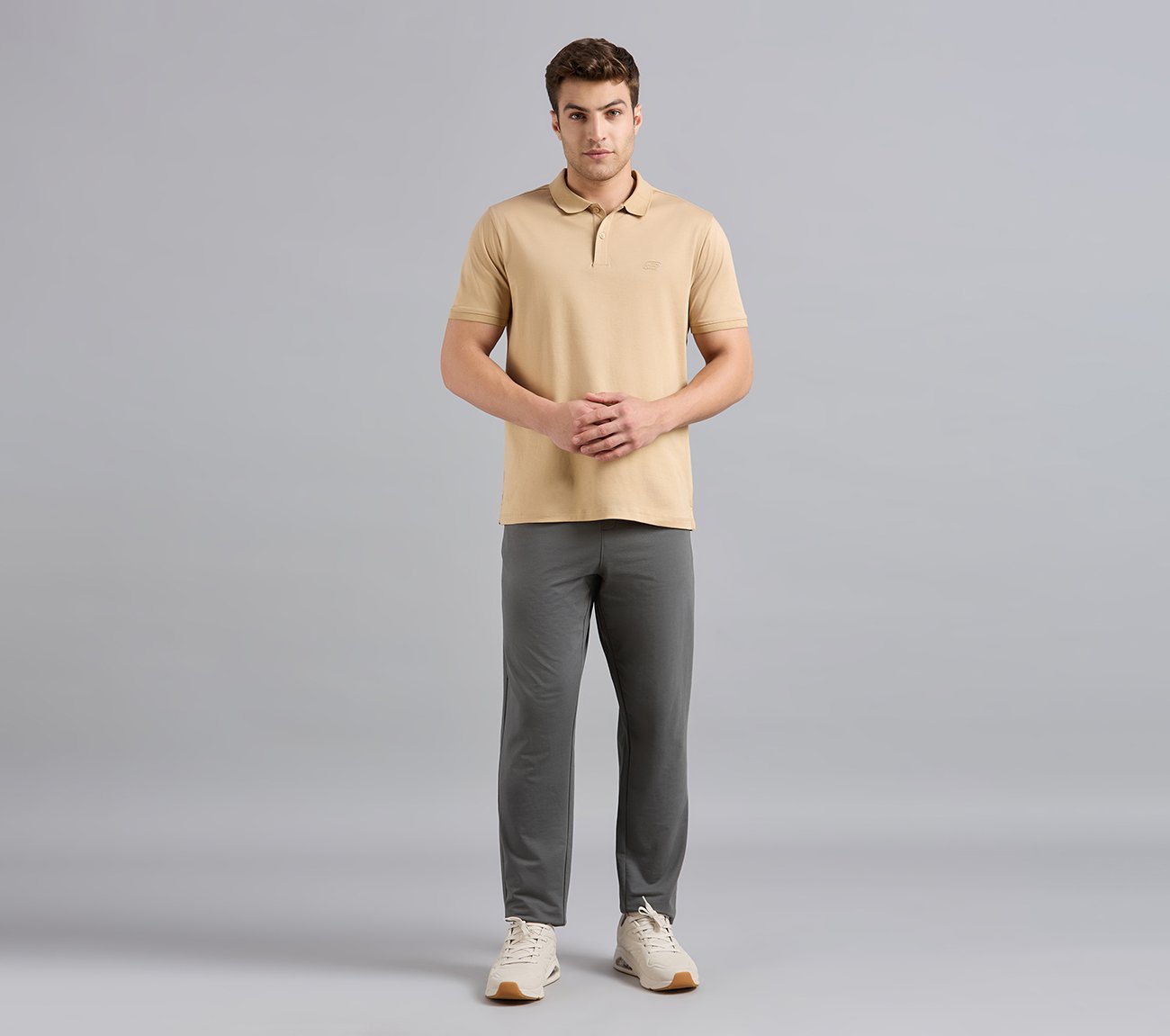 HIGHLANDER FRONT ZIPPER POLO, WHISKEY Apparels Right View